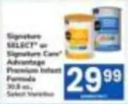 Tom Thumb Signature Select or Signature Care Advantage Premium Infant Formula offer