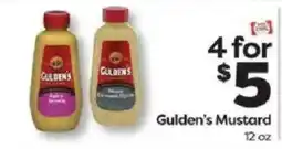 Weis Markets Gulden's Mustard offer
