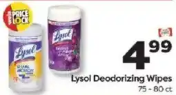 Weis Markets Lysol Deodorizing Wipes offer