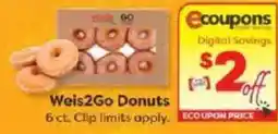 Weis Markets Weis2Go Donuts offer