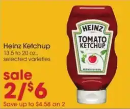Giant Eagle Heinz Ketchup offer