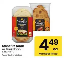 Albertsons Stonefire Naan or Mini Naan offer