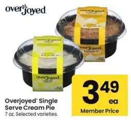 Albertsons Overjoyed Single Serve Cream Pie offer