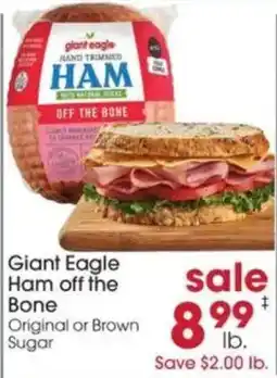 Giant Eagle Giant Eagle Ham off the Bone offer