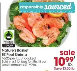 Giant Eagle Nature's Basket EZ Peel Shrimp offer