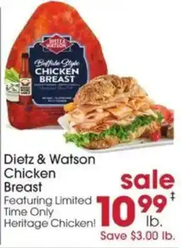 Giant Eagle Dietz & Watson Chicken Breast offer