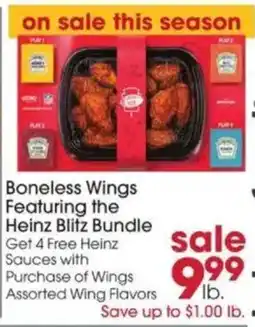 Giant Eagle Boneless Wings Featuring the Heinz Blitz Bundle offer