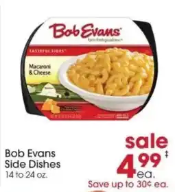 Giant Eagle Bob Evans Side Dishes offer