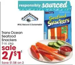 Giant Eagle Trans Ocean Seafood Snackers offer