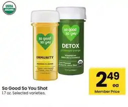 Albertsons So Good So You Shot offer