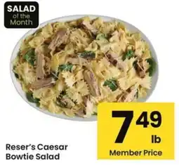 Albertsons Reser's Caesar Bowtie Salad offer