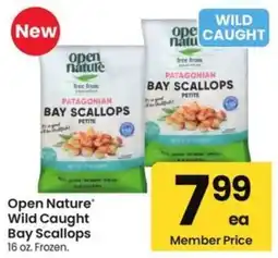Albertsons Open Nature Wild Caught Bay Scallops offer