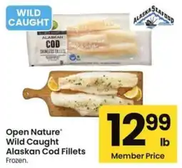 Albertsons Open Nature Wild Caught Alaskan Cod Fillets offer
