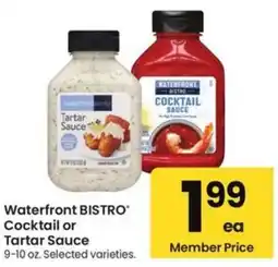 Albertsons Waterfront Bistro Cocktail or Tartar Sauce offer