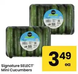 Albertsons Signature SELECT Mini Cucumbers offer
