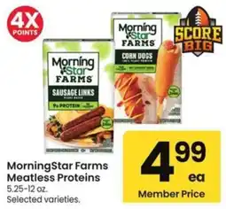 Albertsons Morningstar Farms Meatless Proteins offer