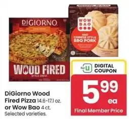 Albertsons DiGiorno Wood Fired Pizza or Wow Bao offer