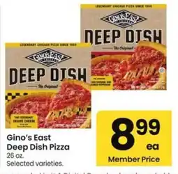 Albertsons Gino's East Deep Dish Pizza offer