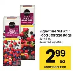 Albertsons Signature Select Food Storage Bags offer
