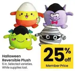 Albertsons Halloween Reversible Plush offer