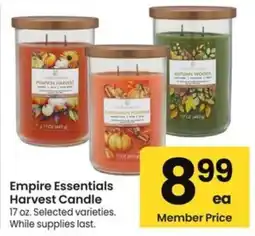 Albertsons Empire Essentials Harvest Candle offer