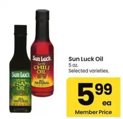 Albertsons Sun Luck Oil offer