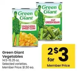 Albertsons Green Giant Vegetables offer