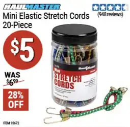Harbor Freight Tools Haulmaster mini stretch cords offer