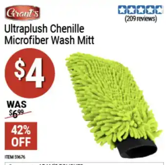 Grant's ultraplush chenille microfiber wash mitt