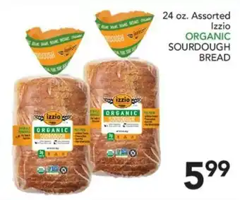 Izzio organic sourdough bread