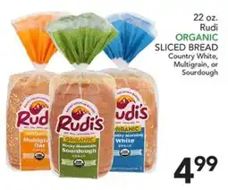 Pete's Fresh Market Rudi's organic sliced bread offer