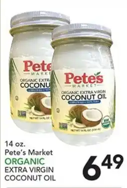 Pete's Fresh Market Pete's Market organic extra virgin coconut oil offer