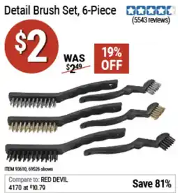 Harbor Freight Tools Detail Brush Set offer