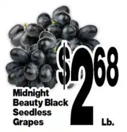 Super Saver Midnight Beauty Black Seedless Grapes offer