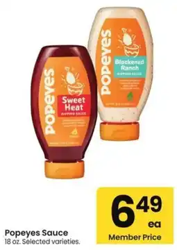 Albertsons Popeyes Sauce offer