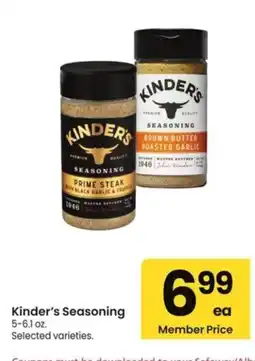 Albertsons Kinder's Seasoning offer