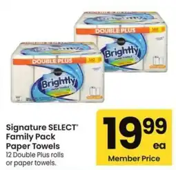 Albertsons Signature Select Family Pack Paper Towels offer