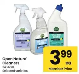Albertsons Open Nature Cleaners offer