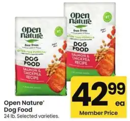 Albertsons Open Nature Dog Food offer