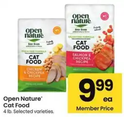 Albertsons Open Nature Cat Food offer