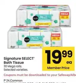 Albertsons Signature Select Bath Tissue offer