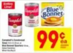 Tom Thumb Campbell's Condensed Soup or Blue Bonnet Shortening offer