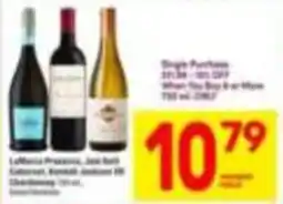 Tom Thumb La Marca Prosecco, Jad Salt Cabernet, Kendall Jackson WB Chardonnay offer