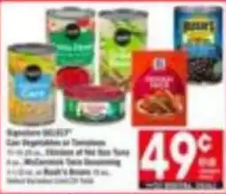 Tom Thumb Signature Select Canned Vegetables or Tomatoes offer