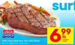 Tom Thumb Usda Choice Beef New York Strip Steaks offer