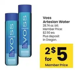 Albertsons Voss Artesian Water offer