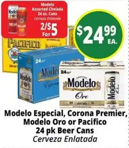 Rancho Markets Modelo Especial, Corona Premier, Modelo Oro or Pacifico offer
