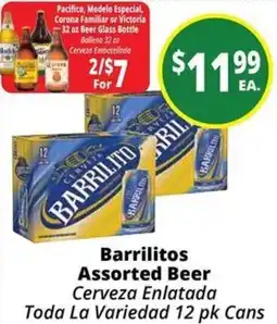 Rancho Markets Barrilitos Assorted Beer offer