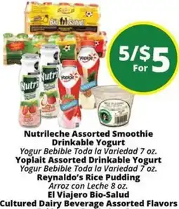 Rancho Markets Nutrileche Assorted Smoothie Drinkable Yogurt offer