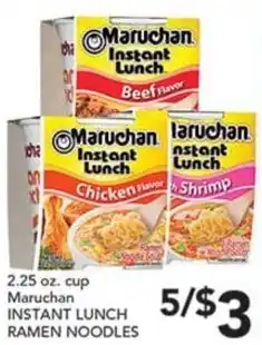 Pete's Fresh Market Maruchan instant lunch ramen noodles offer
